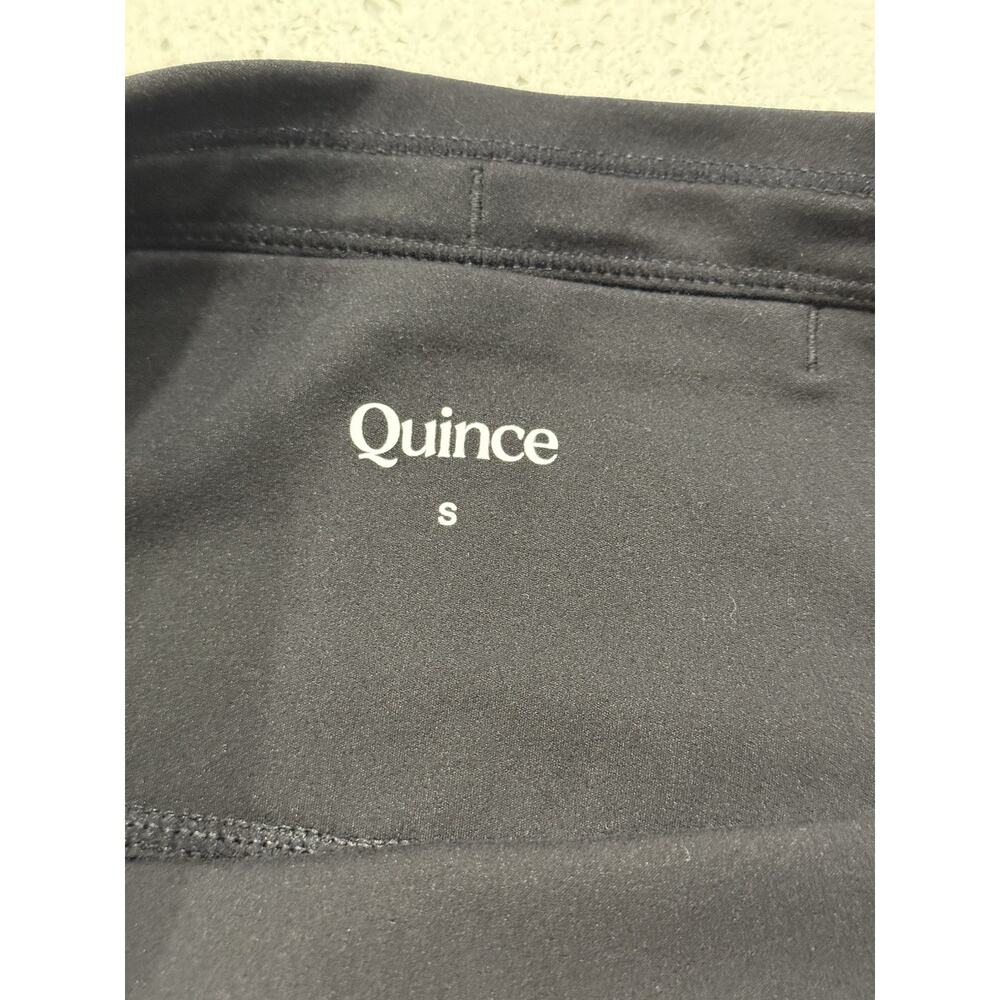 NWT Quince Women Power-Up High-Rise Training Shorts Small Black Gym Athleisure - Picture 6 of 8